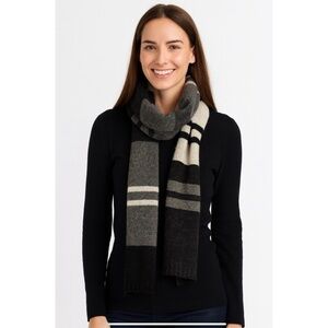 FROST WOOL BLD SCARF WINTER SNOW COZY VERSATILE STRIPED CLASSIC MINIMALIST CHIC